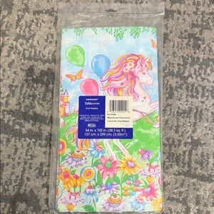 Unicorn Tablecover - disposable 90’s vintage